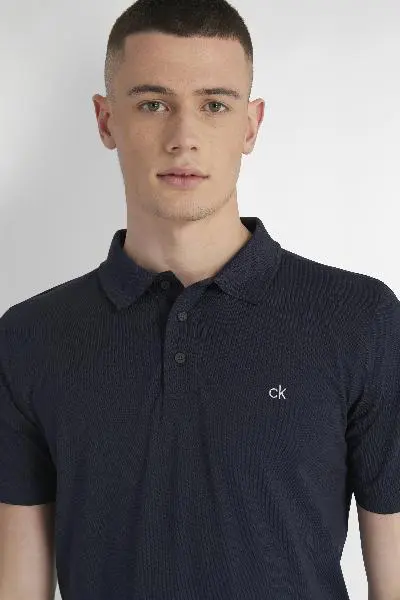 Calvin Klein Planet Polo Shirt - Black - Image 3