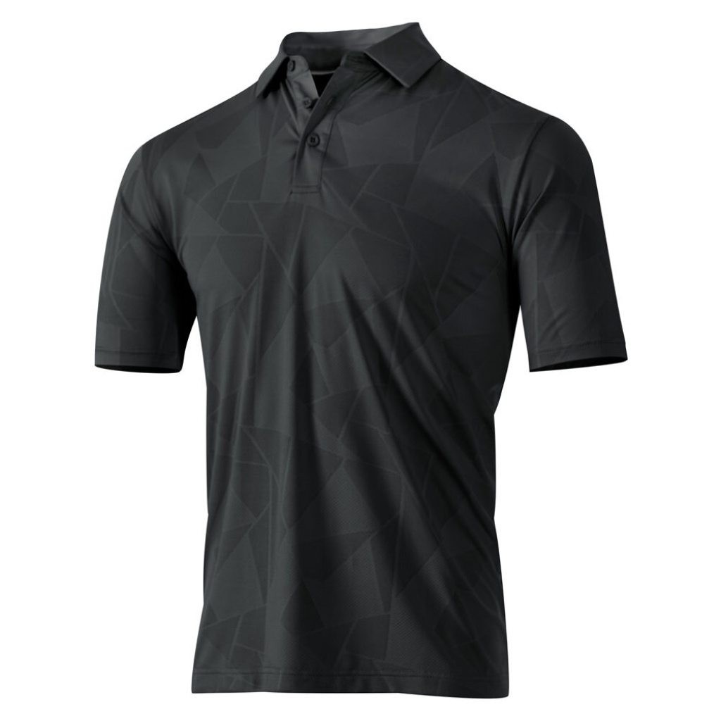 Croquet Party Polo - Gibson Island Green Stripe with Lake Worth Yellow Stork