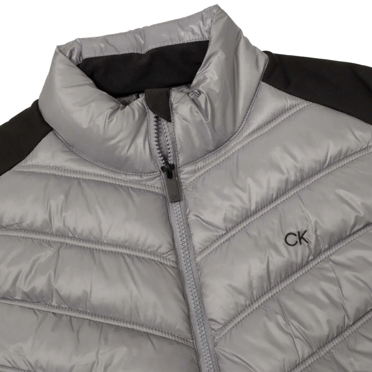 Calvin Klein Frontera Hybrid Gilet - Silver / Black - Image 4