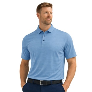 Island Green IGTS2408 - Men's Jacquard Knit Polo Shirt